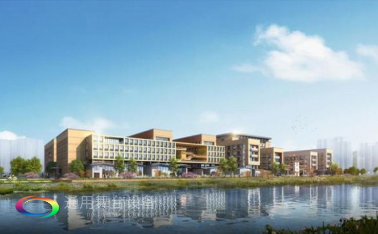 科學計劃工期、合理交叉施工，保質保量順利完成工程的交付！通用舞臺阻燃幕布承接羊城廣州培英中學報告廳項目！